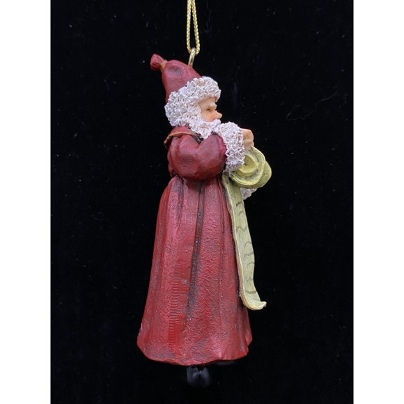 Ornament Santa Claus with Naughty & Nice List - Vintage - Picture 4 of 7